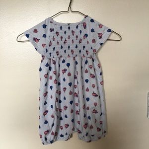 Harper Canyon Light Blue Summer Romper, 24 Months